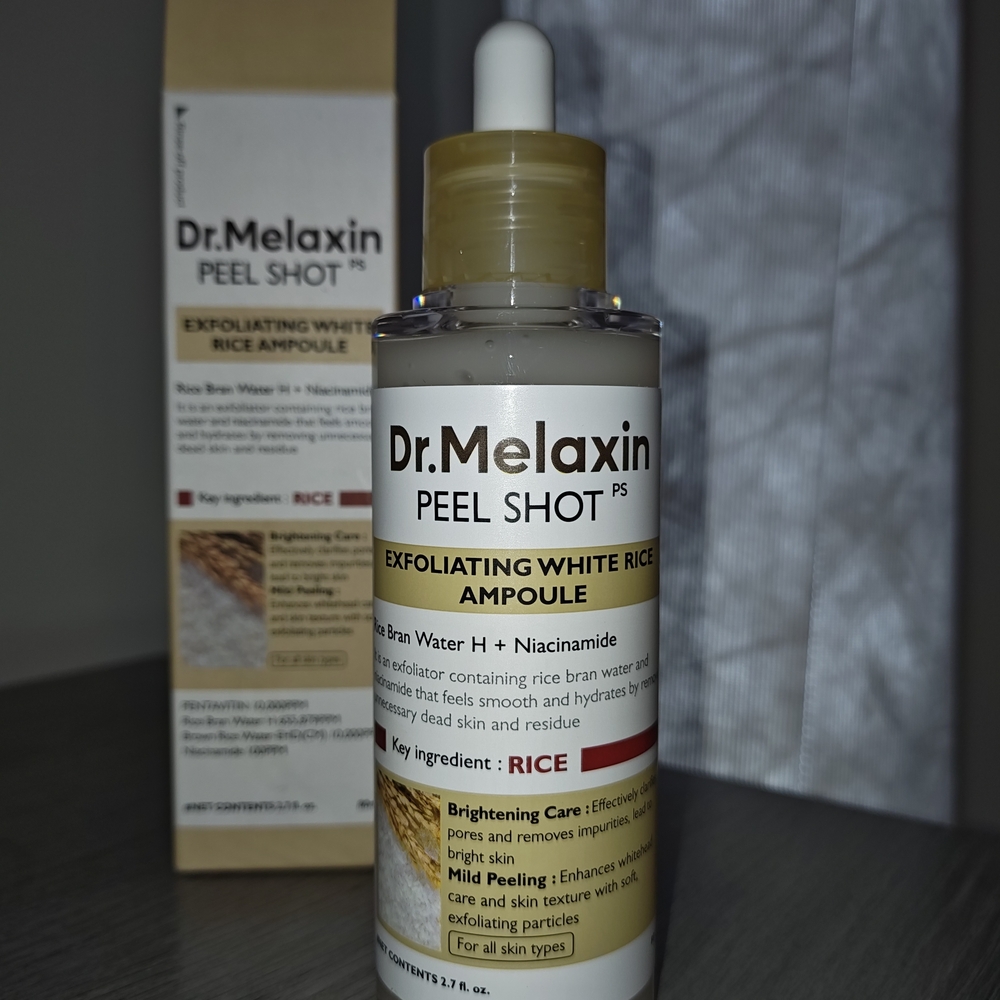 Dr. Melaxin Exfoliating White Rice Ampoule Peel shot New